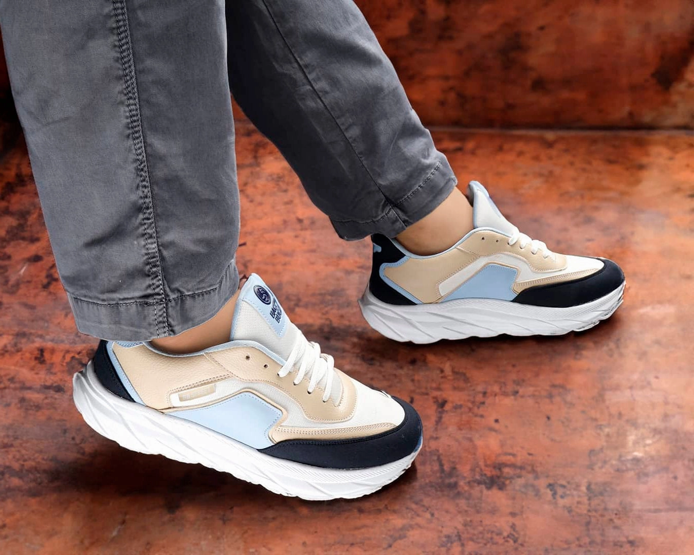 Asics Gel Nyc Casual Shoes Bacca Bucci Men's SYLVIA Chunky Sole Sneakers