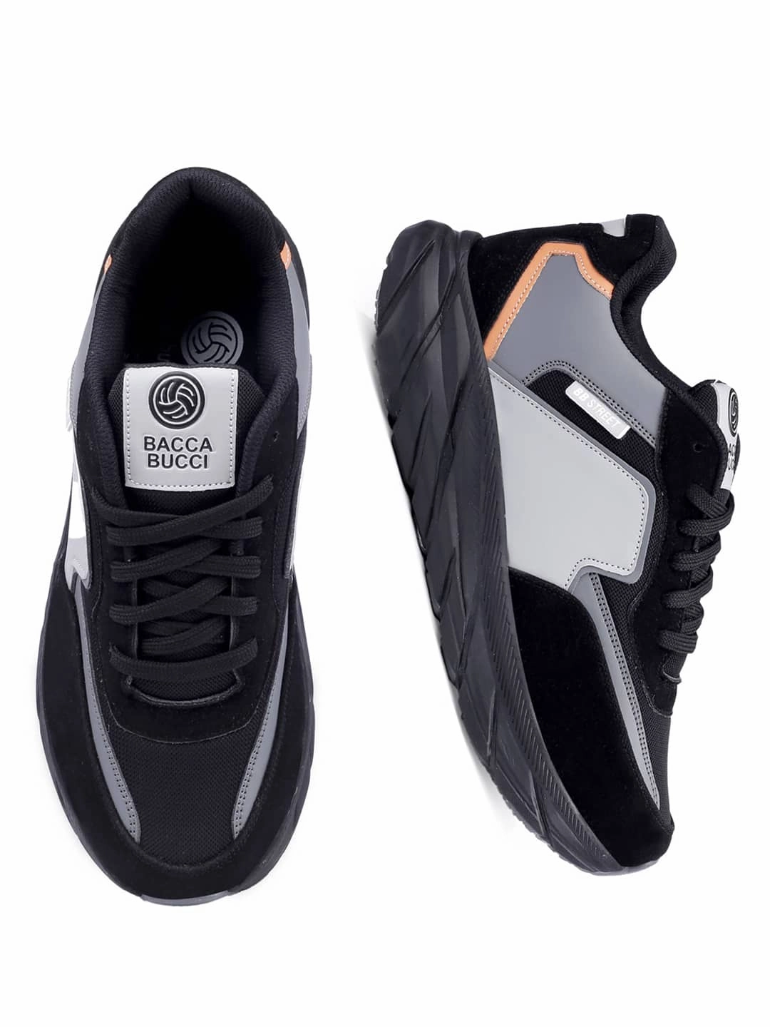 Bacca Bucci Men's SYLVIA Chunky Sole Sneakers Casual Construction Shoes