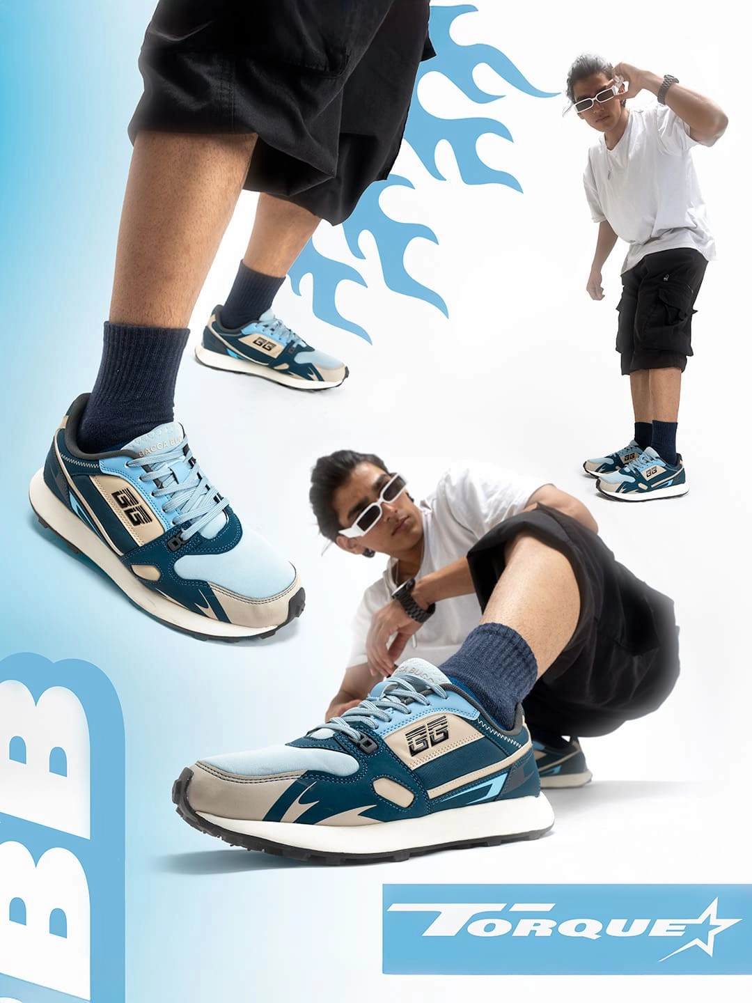 Bacca Bucci TORQUE Rugged Edge Activewear Sneakers On Cloud Shoes Casual