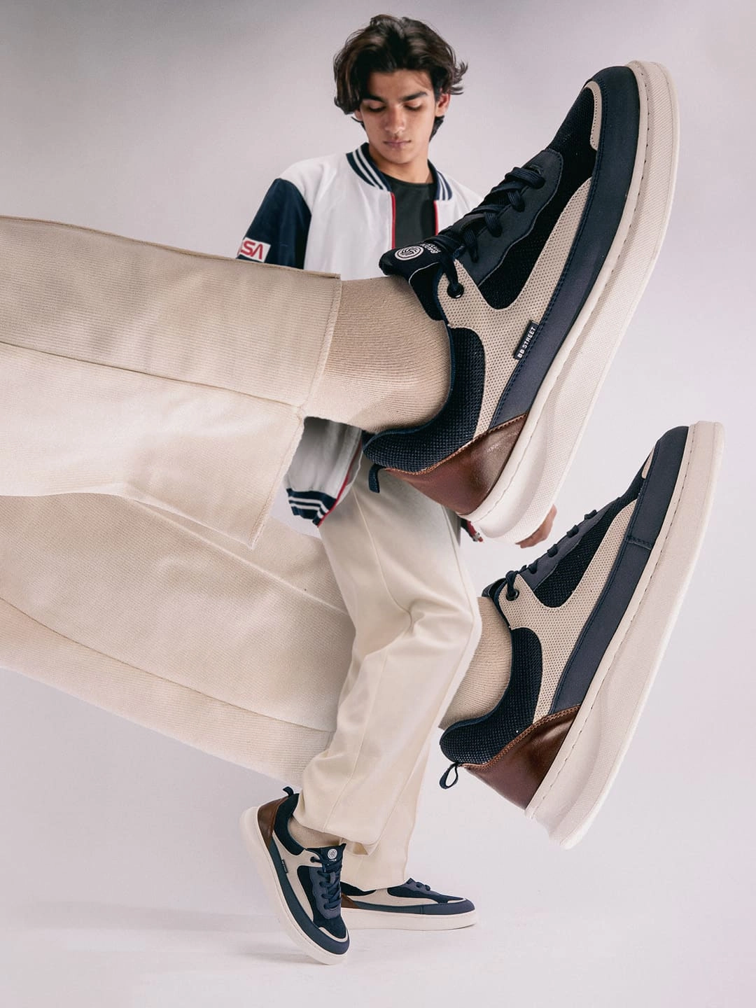 Custom Casual Shoes Bacca Bucci VIBE-STEP Men's Low-Top Sneakers