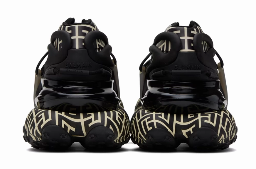 Balmain Black & White Unicorn Sneakers In Sneakers