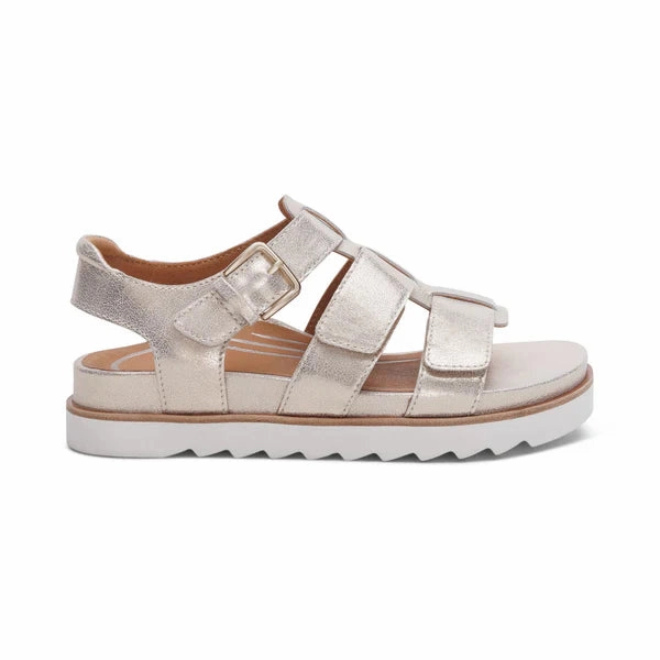 Sandals Over Water Bungalow Aetrex Women's Romy Champagne
