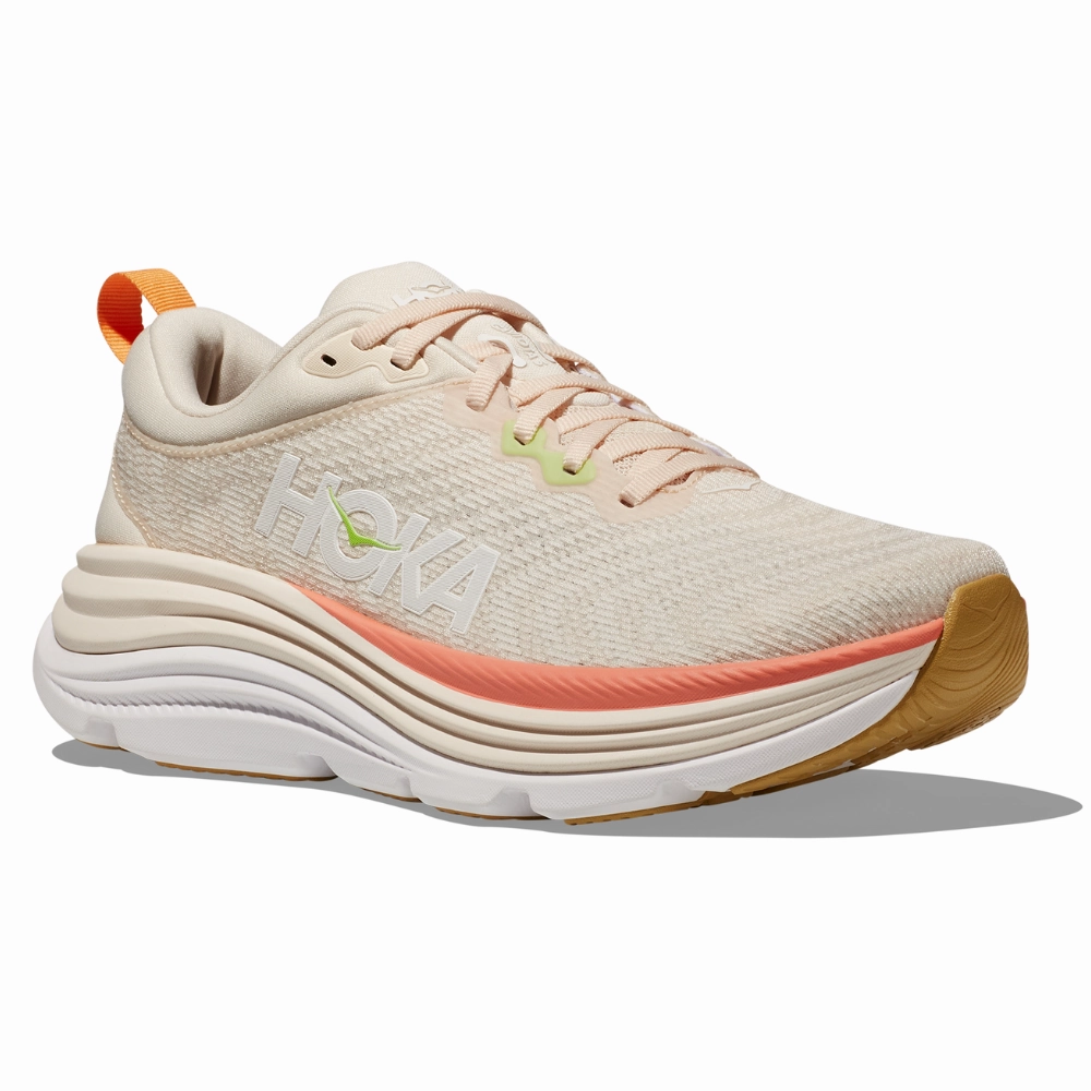 Hoka Gaviota 5 Vanilla/Eggnog Running Shoe (Women's) Shoes 4