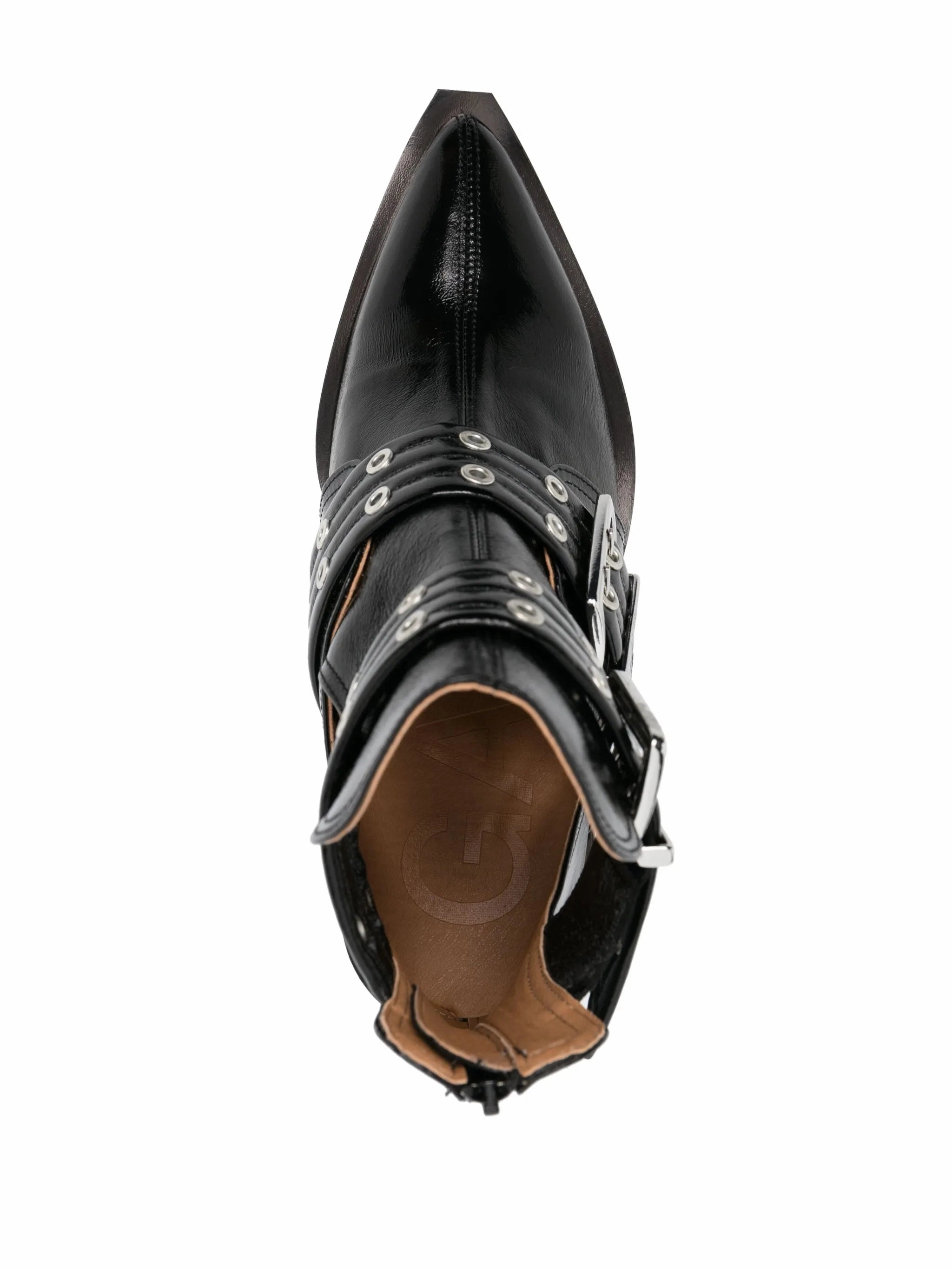 double-buckle cut-out ankle boots Uk Boots Chemist