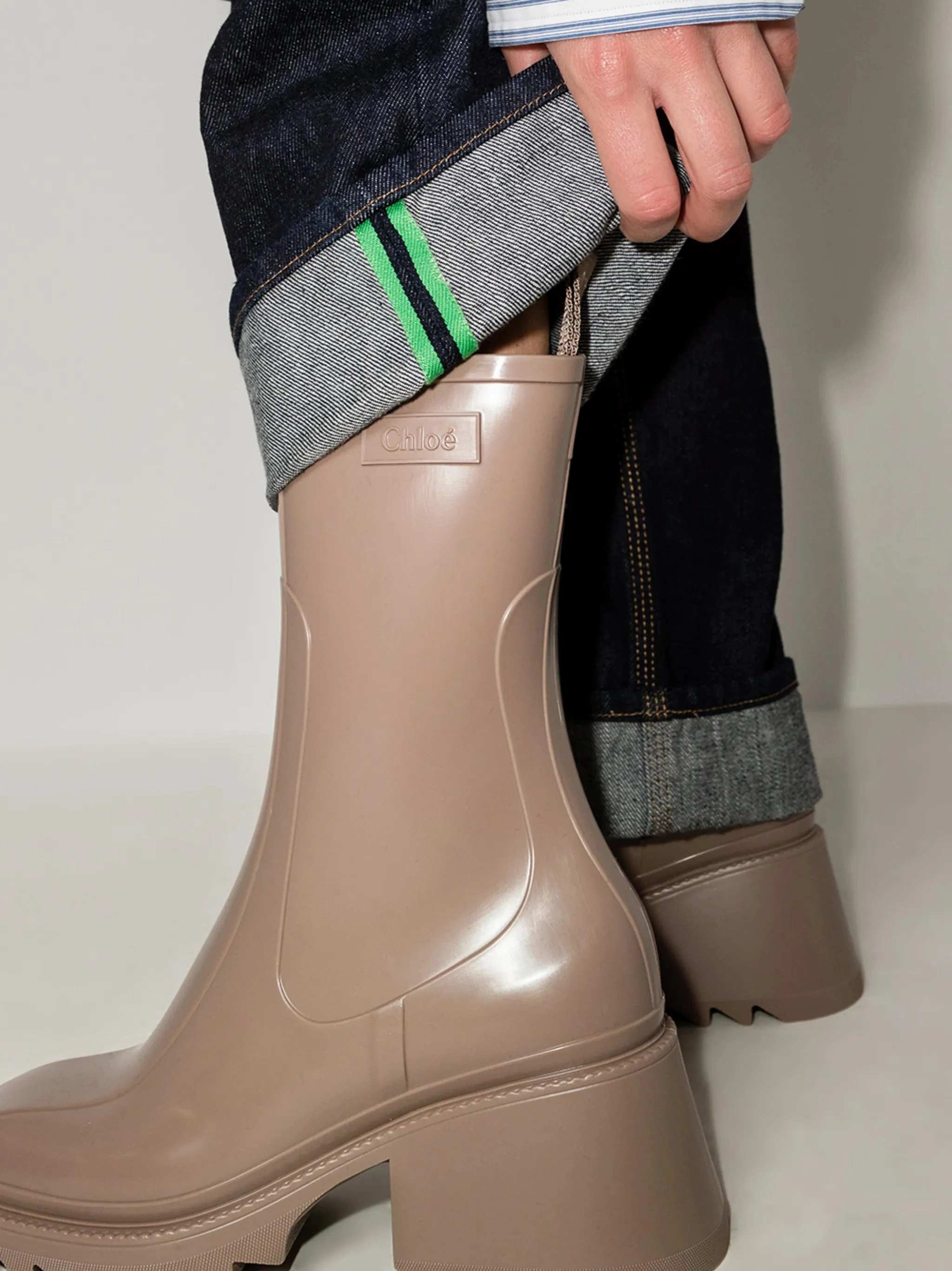 Betty 50mm square-toe boots Narrow Calf Knee High Boots