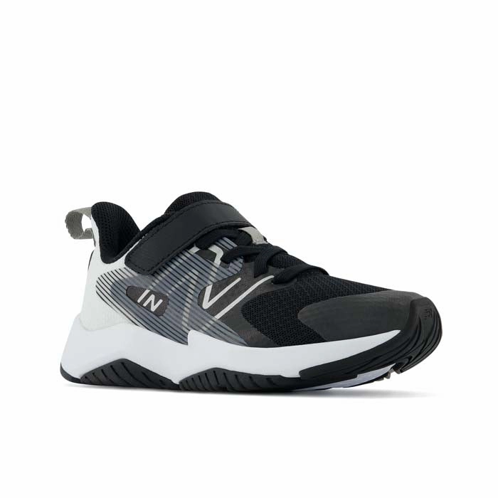 Big Boy New Balance Rave Run V2 A/C in Black/White Steven Madden Sneakers
