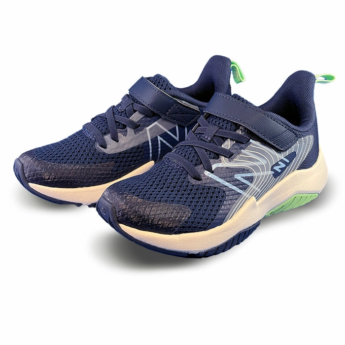 Big Boy New Balance Rave Run v2 A/C in Nb Navy/Electric Blue/Sweetgrass