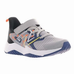 Sneakers That Add Height Big Boy New Balance Rave Run v2 A/C in Rain Cloud/Night Sky/Blaze Orange