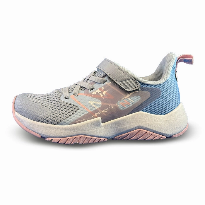 Big Girl New Balance Rave Run v2 A/C in Bright Sky/Granite/Pink Sugar
