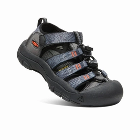 Big Kids' Newport H2 Steel Grey/Black (Size 1Y-7Y) Sandals Infant