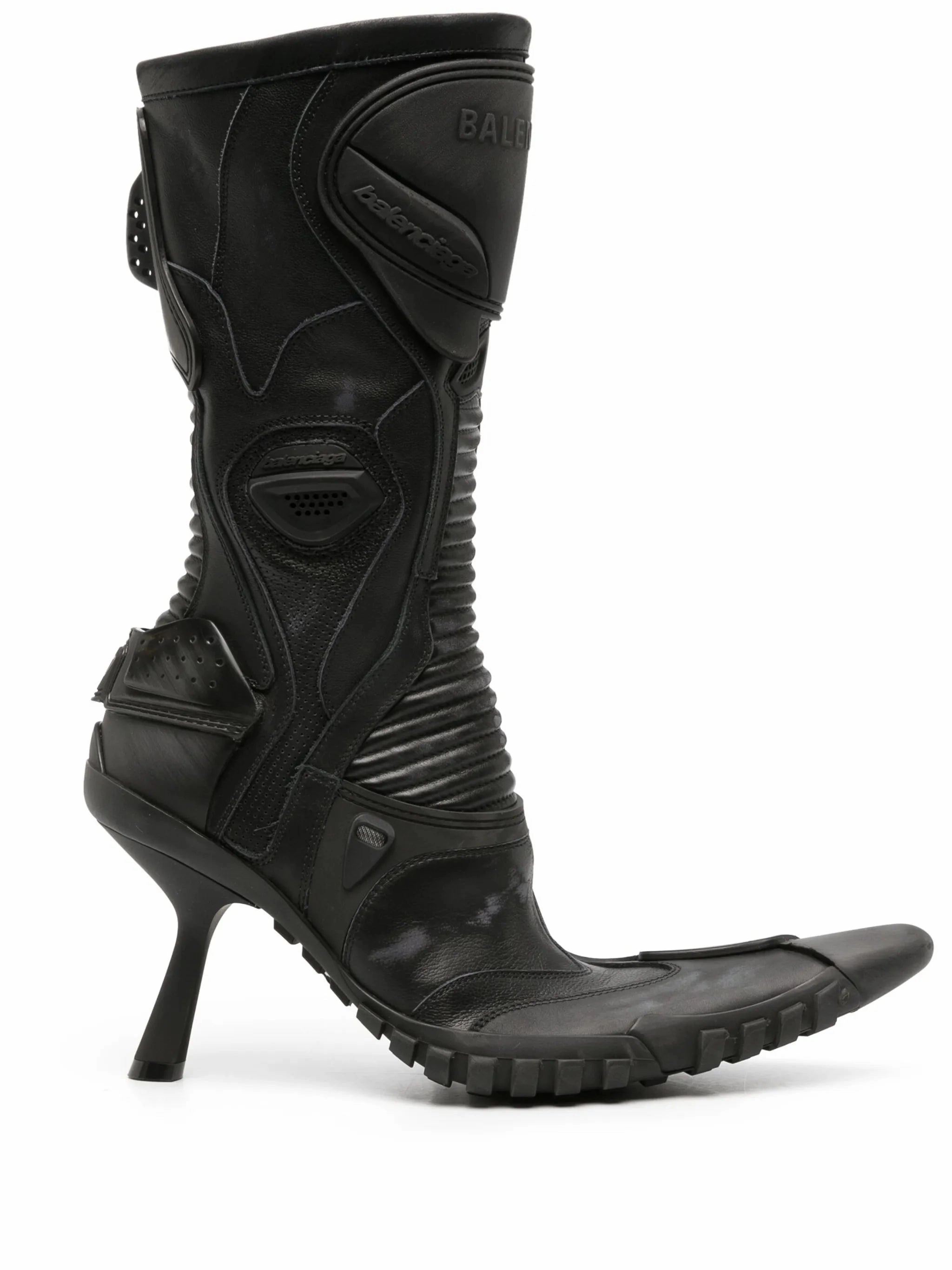 Biker 90mm leather boots Ruby Studded Boots Wizard101