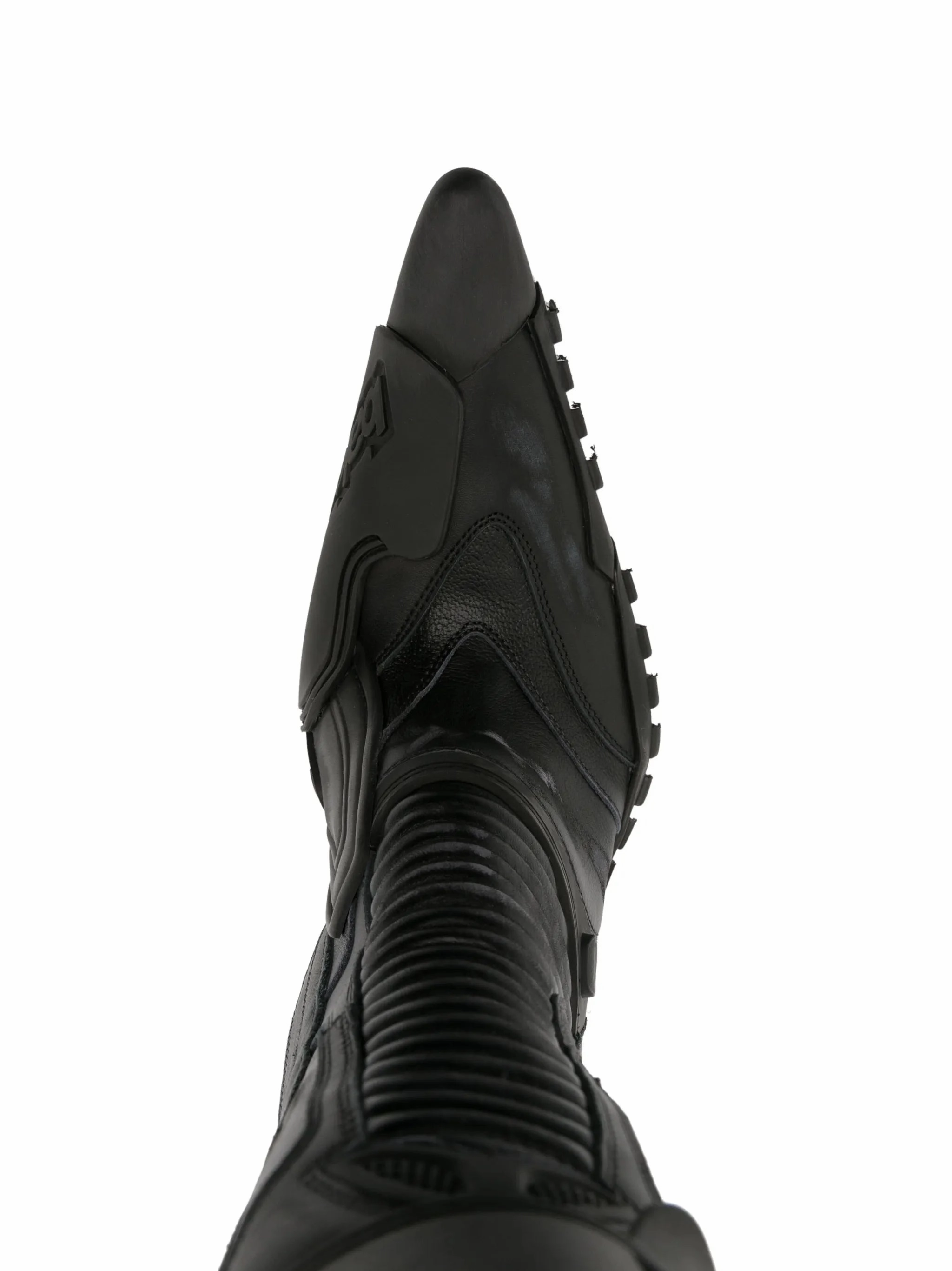 Biker 90mm leather boots Leather Ankle Boots Low Heel