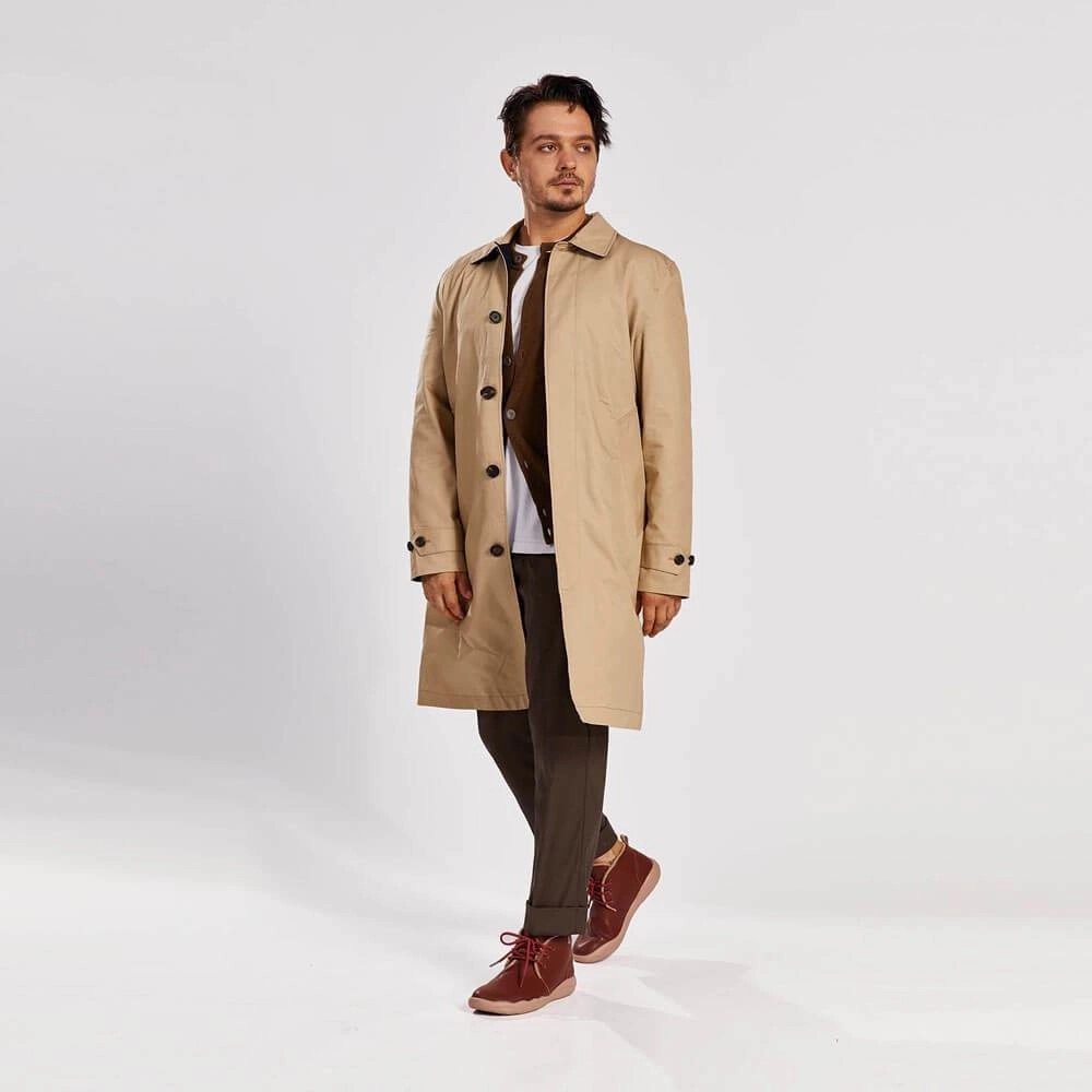 Boots At Dsw Shoes Bilbao Burgundy Split Leather Lace-up Boots Men