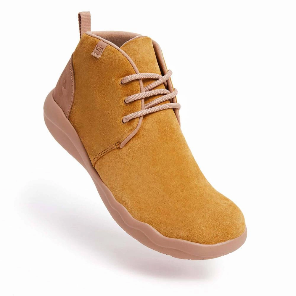 Sangeti Boots Bilbao Khaki Cow Suede Lace-up Boots Men