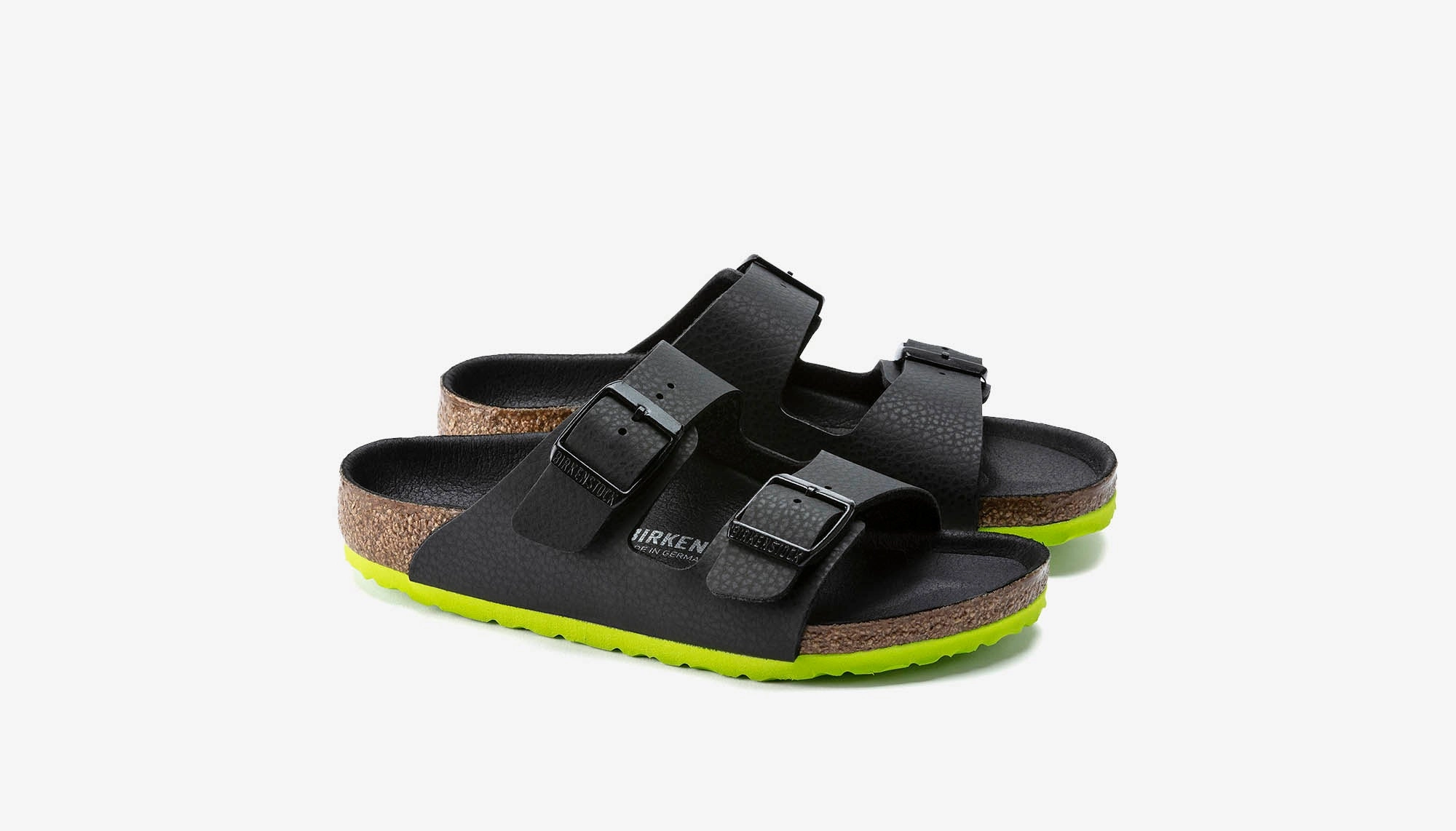 Tom Sandals Birkenstock "Arizona BS" K - Desert Soil Camo Lime Aqua (Narrow Fit)