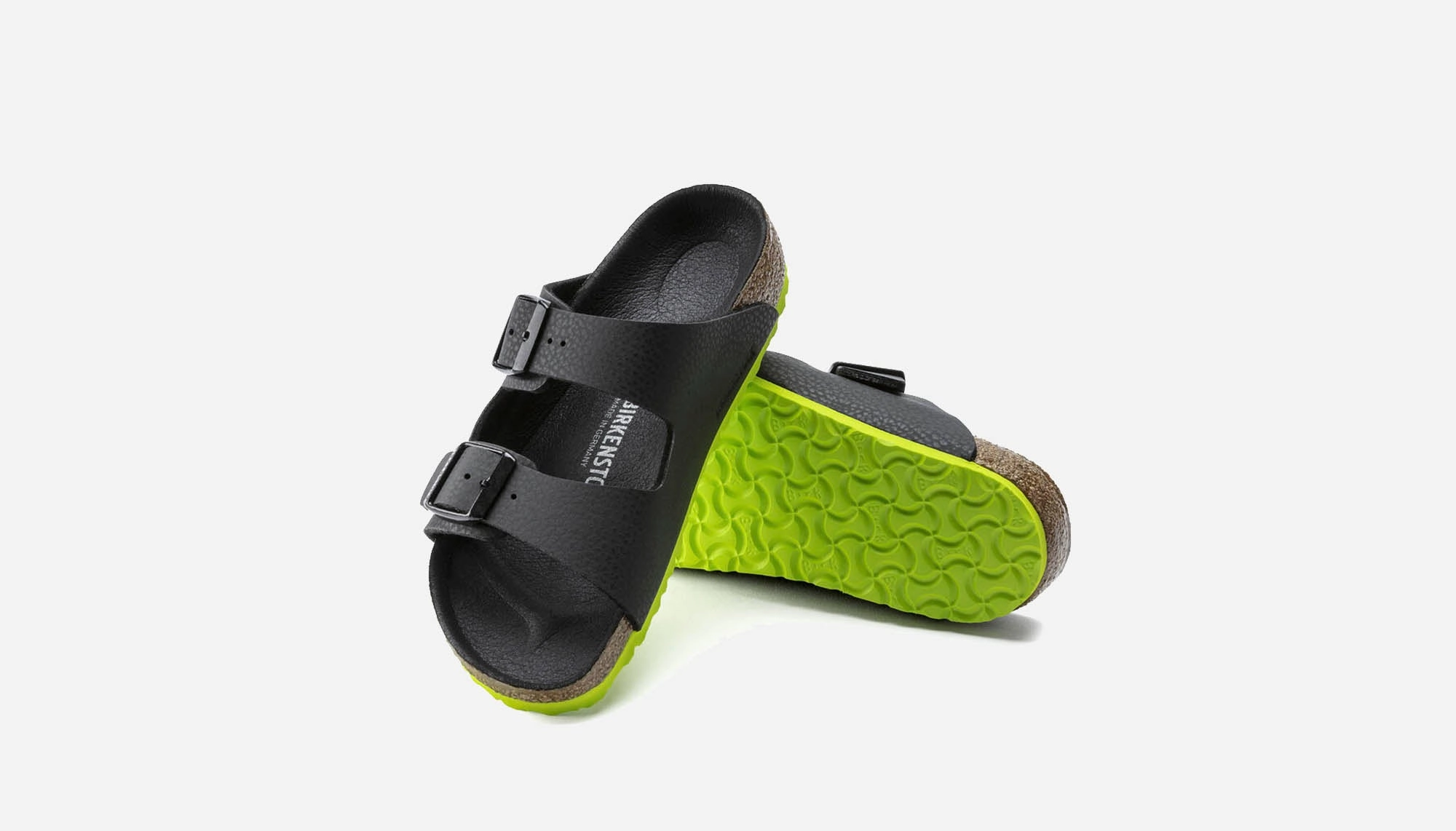 Birkenstock "Arizona BS" K - Desert Soil Camo Lime Aqua (Narrow Fit) Birkenstock Betula Sandals