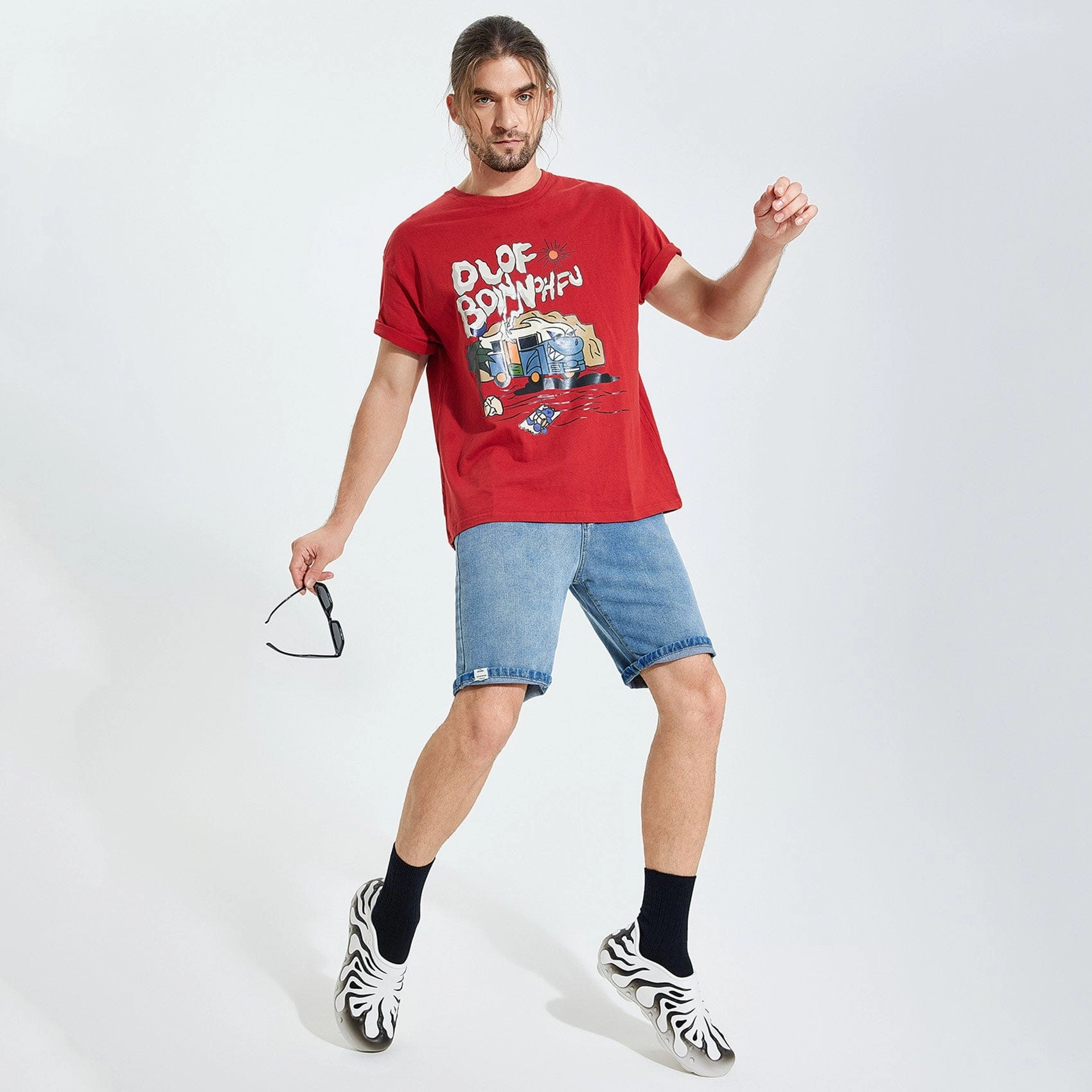 Black & White Octopus II Men Sandals Prada