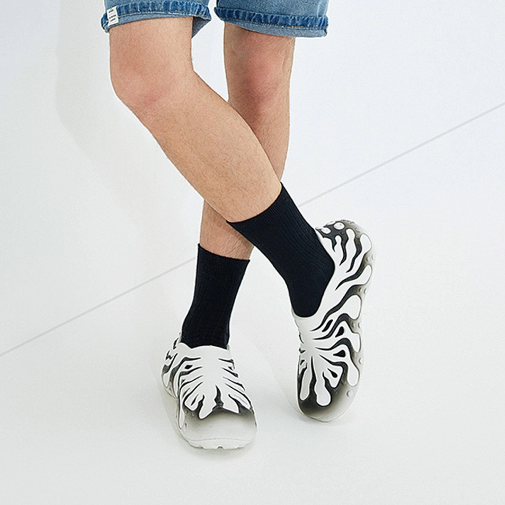 Haflinger Sandals Black & White Octopus II Men