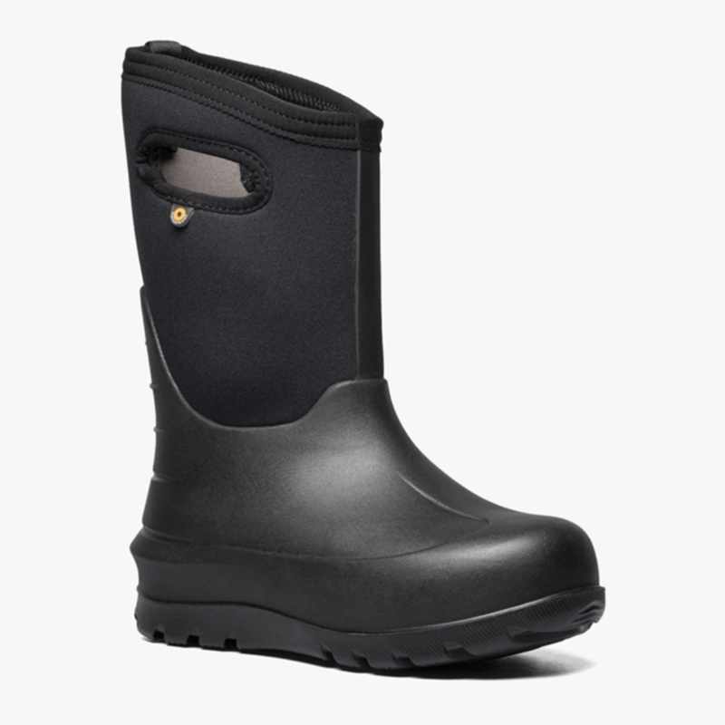 Bogs Neo-Classic Solid Winter Boots in Black - Kids Wide Toe Steel Toe Boots