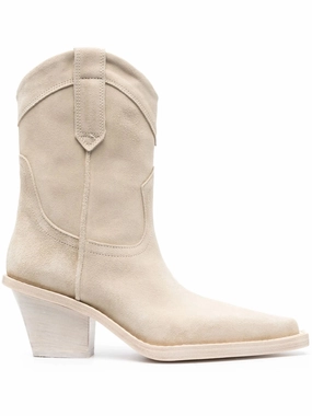 Sheepskin Low Boots Dakota suede Western-style boots