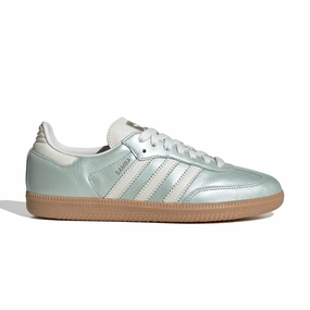 Adidas Soccer Shoes World Cup Wmns Samba OG 'Linen Green Metallic'