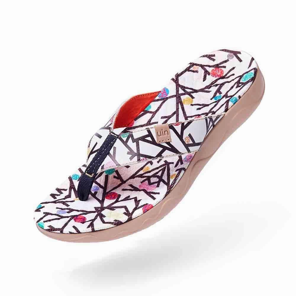 Fabric Sandals Branches Women Majorca Flip Flops