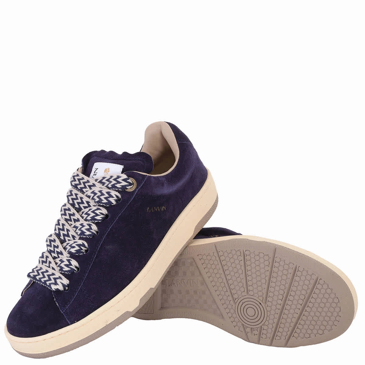 Wearing Sneakers With A Dress Lanvin Lite Curb Low-Top Sneakers