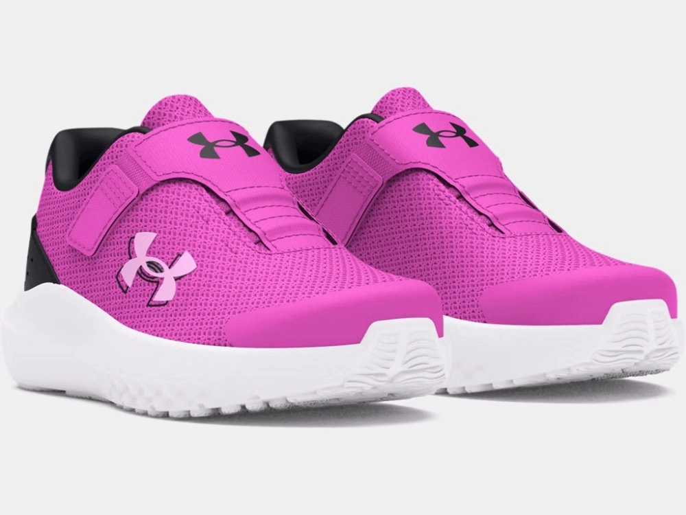 Under Armour Girls Toddler UA Surge 4 AC - Vivid Magenta/Black/Stellar Pink Sneakers Meaning
