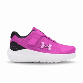 Low-top Sneakers Under Armour Girls Toddler UA Surge 4 AC - Vivid Magenta/Black/Stellar Pink