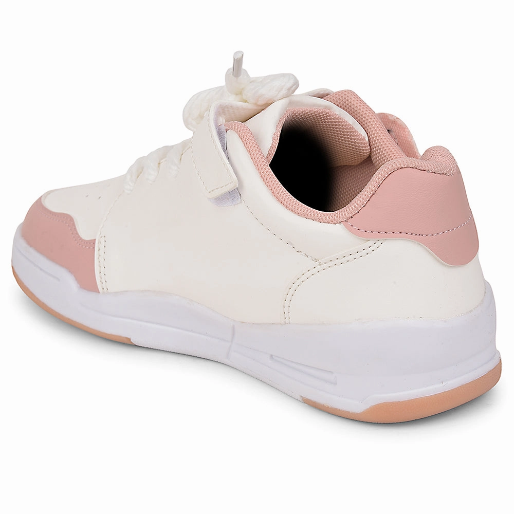 Leap7x Peach Casual Lacing Sneakers For Kids ENVY-2 By Liberty Club C 85 Sneakers