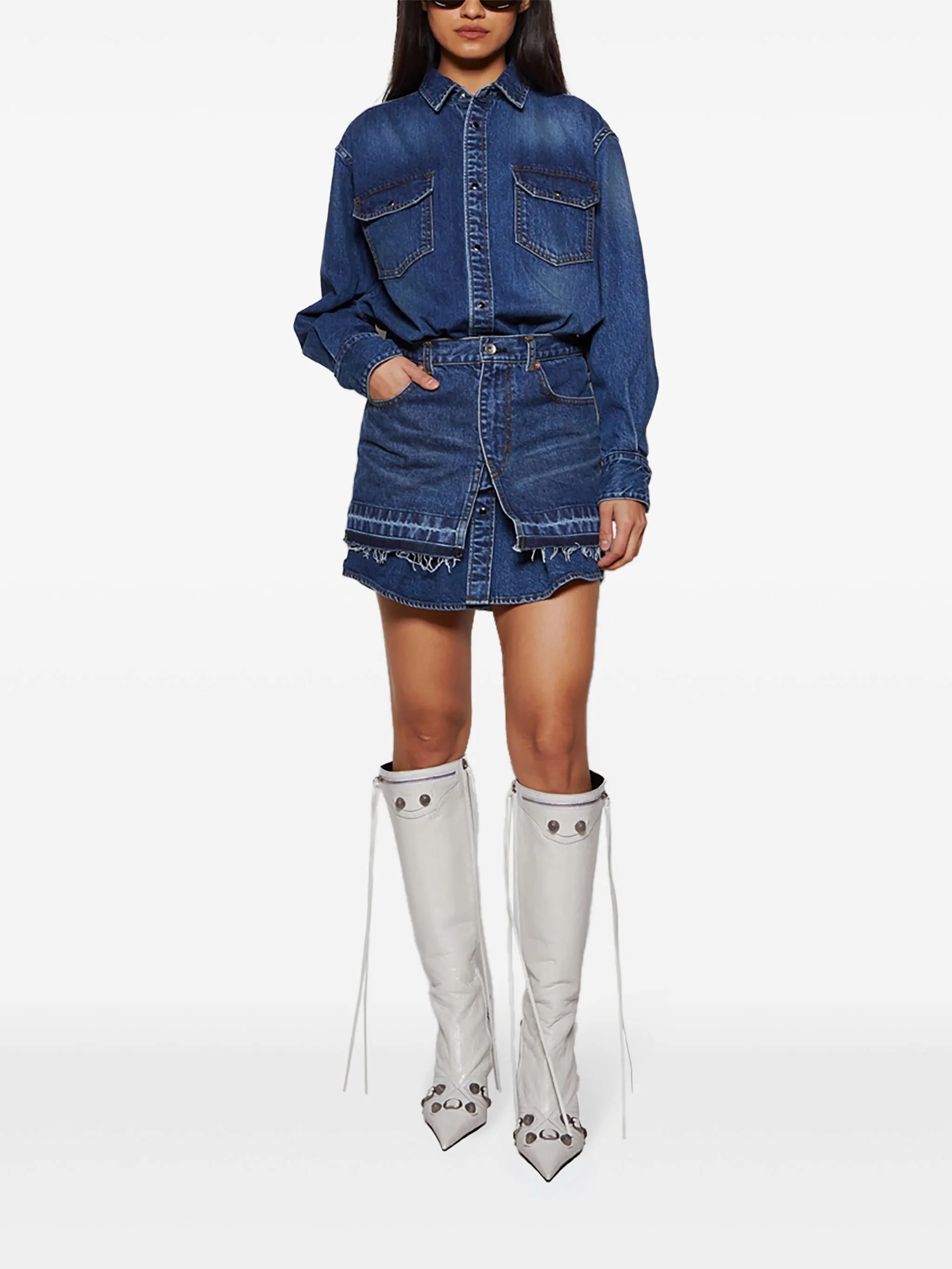 Safety Girl Boots Cagole point-toe boots