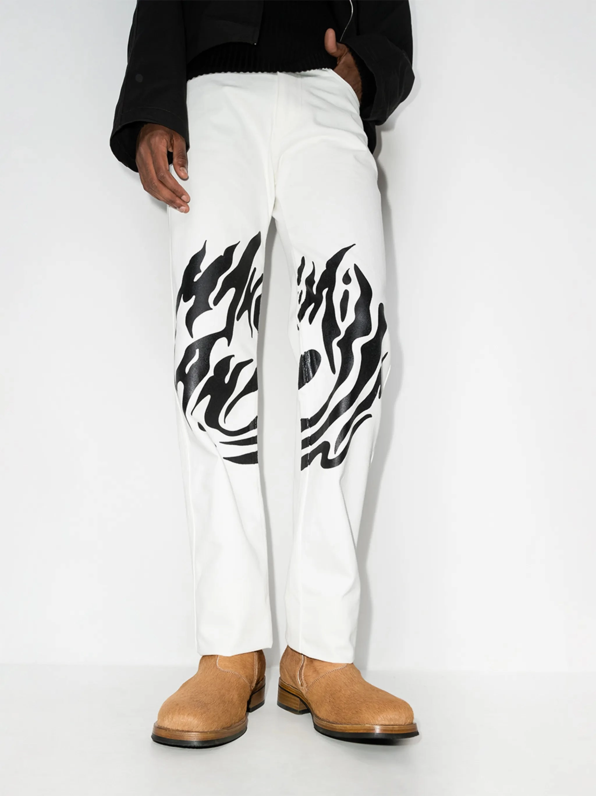 Tall Wedge Boots Camion textured ankle boots