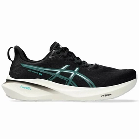 Men's Asics GT-2000 13, Black/Wave Teal, 9 D Medium Arch Support Shoes Asics