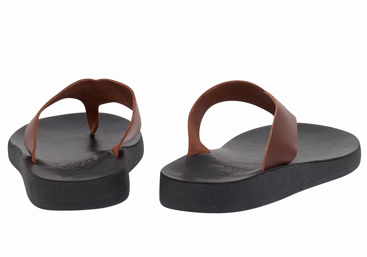 Sandals Popular Charys Men Comfort Chestnut/Black Sole