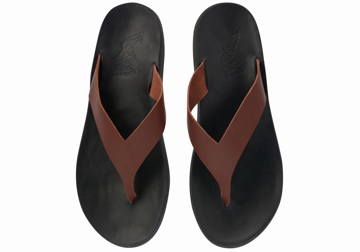 Oasis Sandals Charys Men Comfort Chestnut/Black Sole