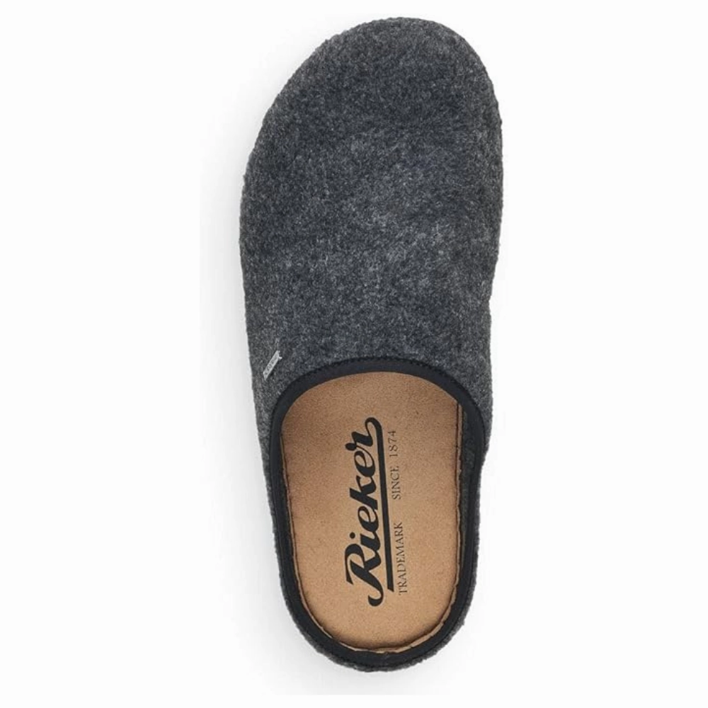 Inc Slippers Rieker Christoph 98 Grey Wool Slipper (Men's)