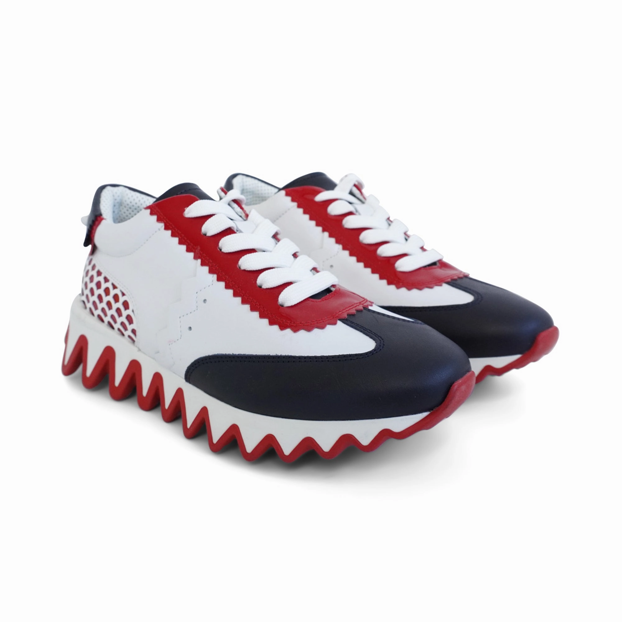 Best Sneakers For Heel Spurs Christian Louboutin 'Mini Shark' Sneakers - Kids' 34