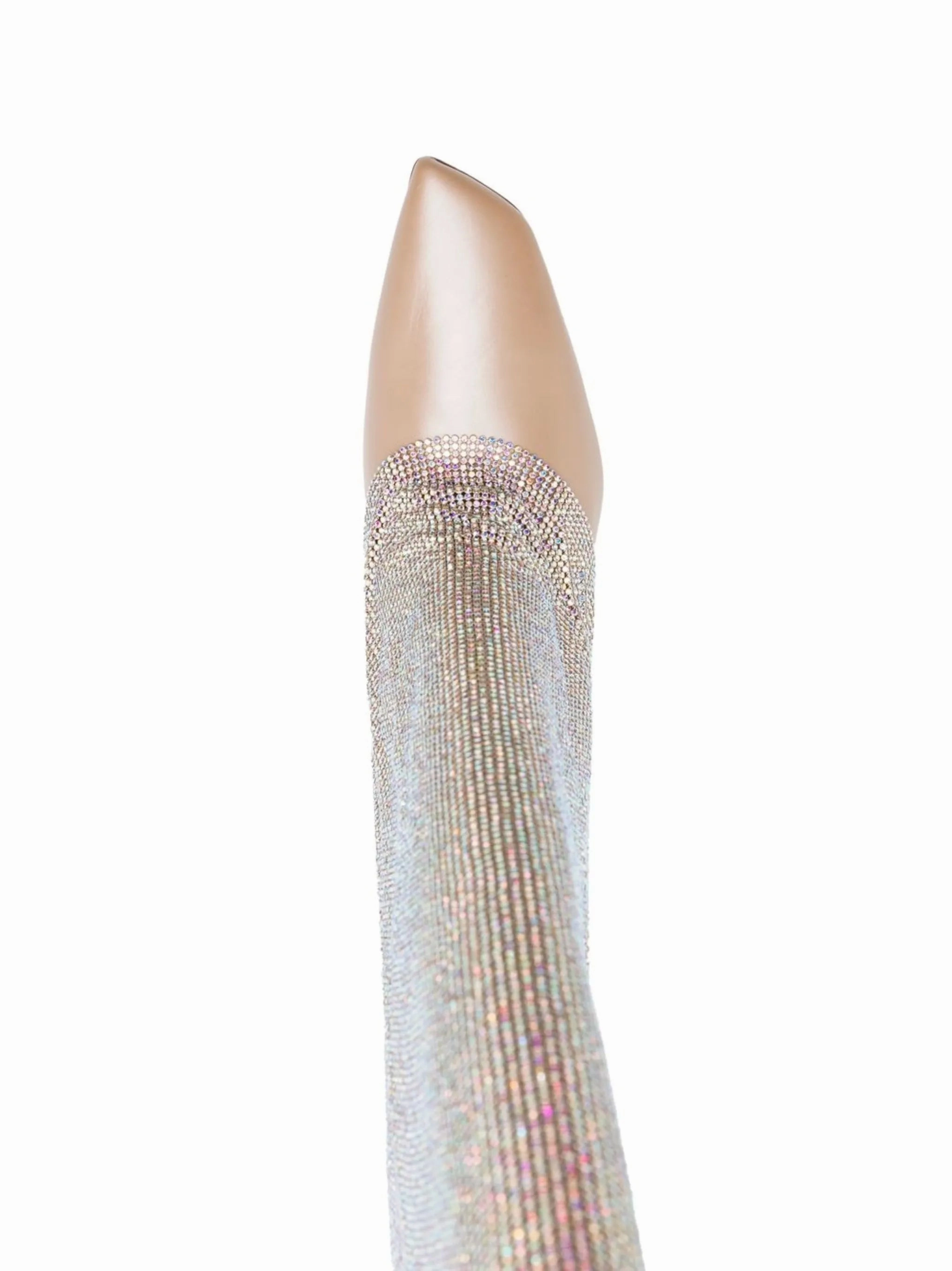 Composite Steel Toe Boots Christine crystal-embellished 95mm boots