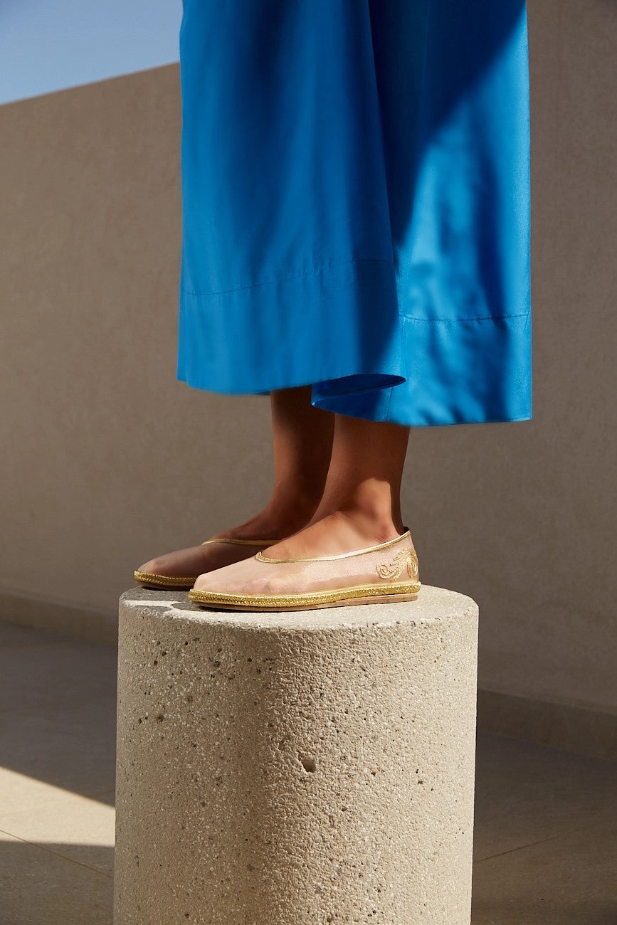 Areti Gold Softwalk Sandals