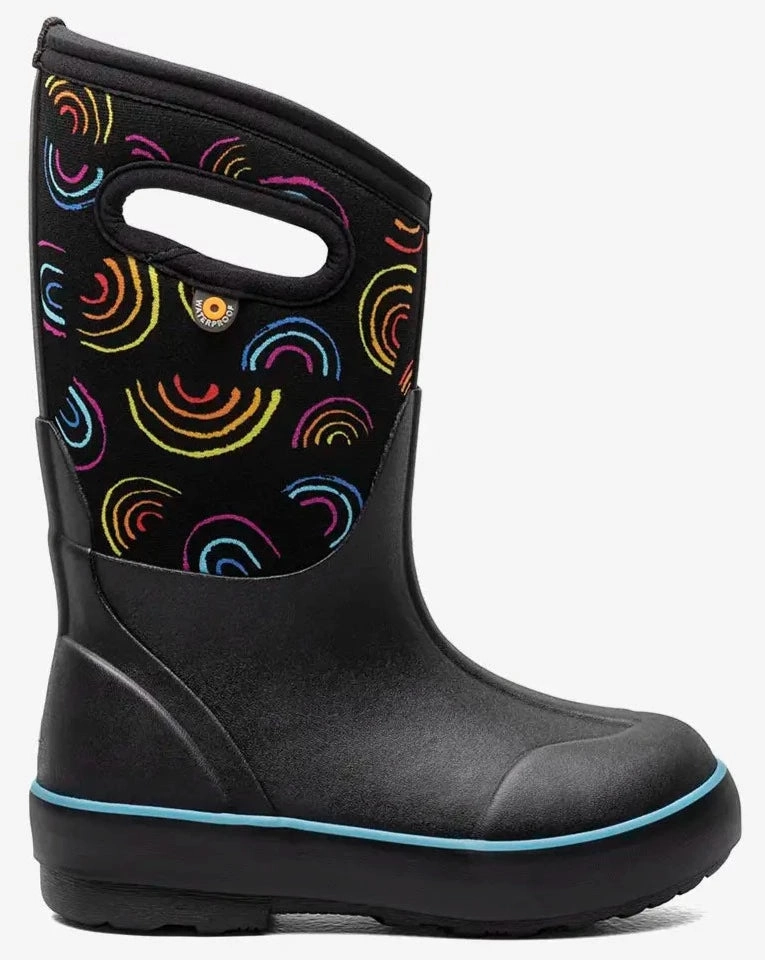 Casual Boots For Jeans Classic II Wild Rainbows Black Multi (Size 8c-5Y)