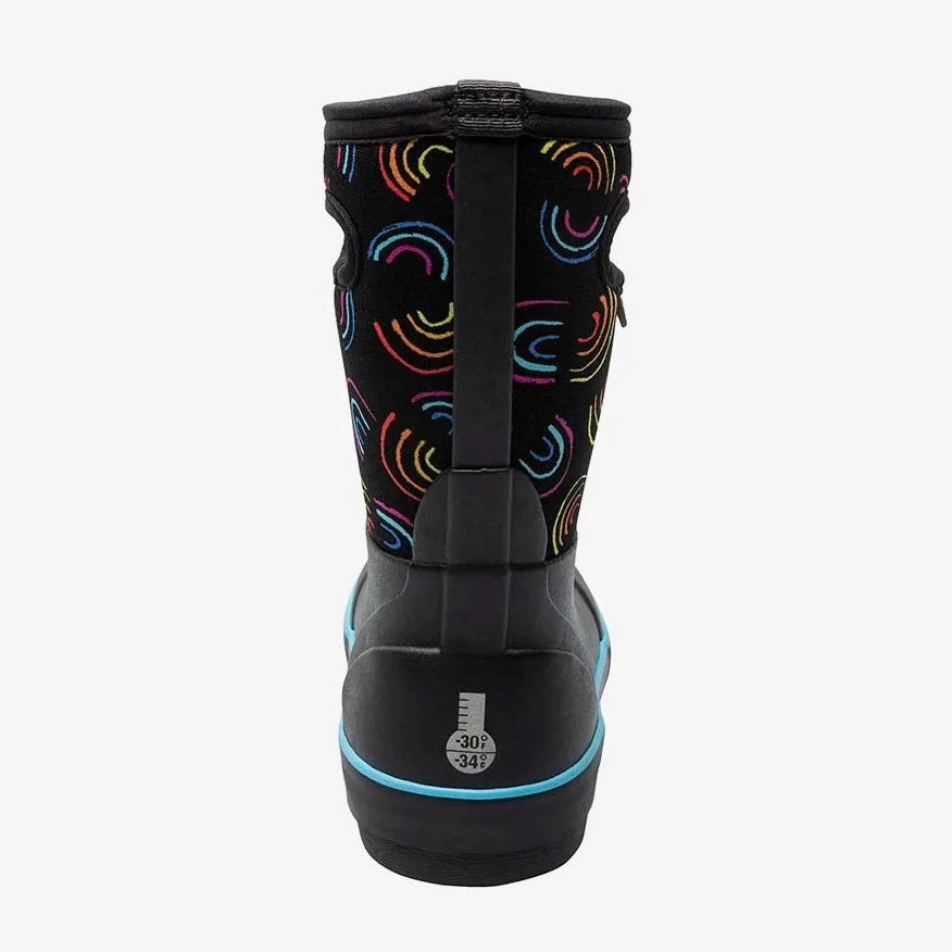 Classic II Wild Rainbows Black Multi (Size 8c-5Y) Auggie Boots