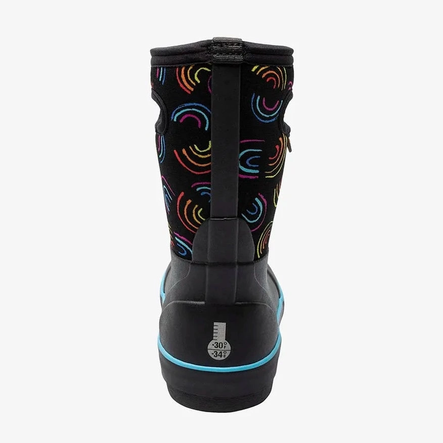 Classic II Wild Rainbows Black Multi (Size 8c-5Y) Horse Riding Cowboy Boots