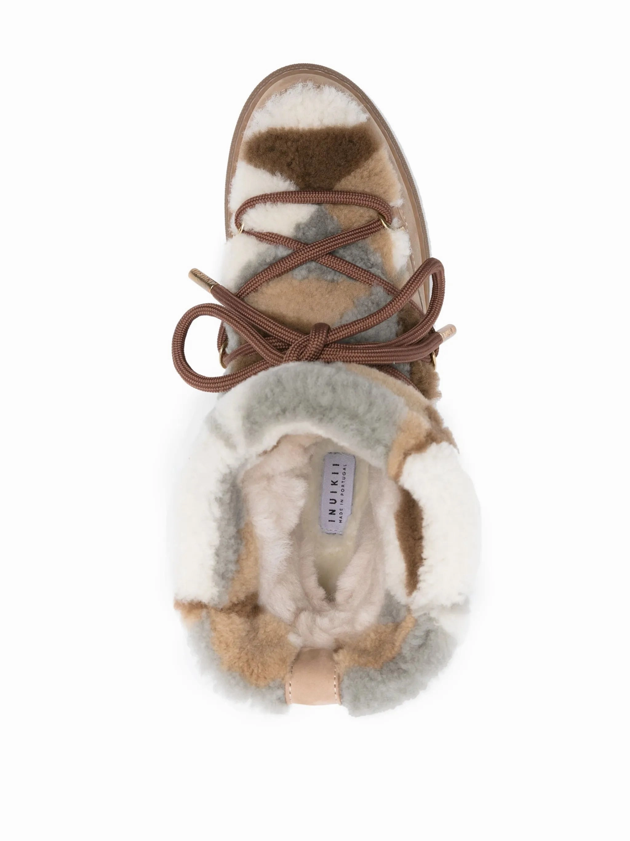 Alpine Design Boots Classic patchwork lace-up boots