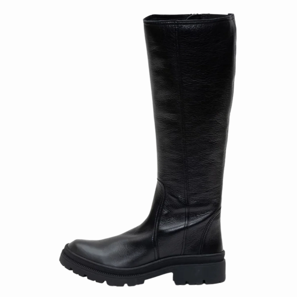 Camion Boots Ara Dakota Black Leather High Boot (Women's)