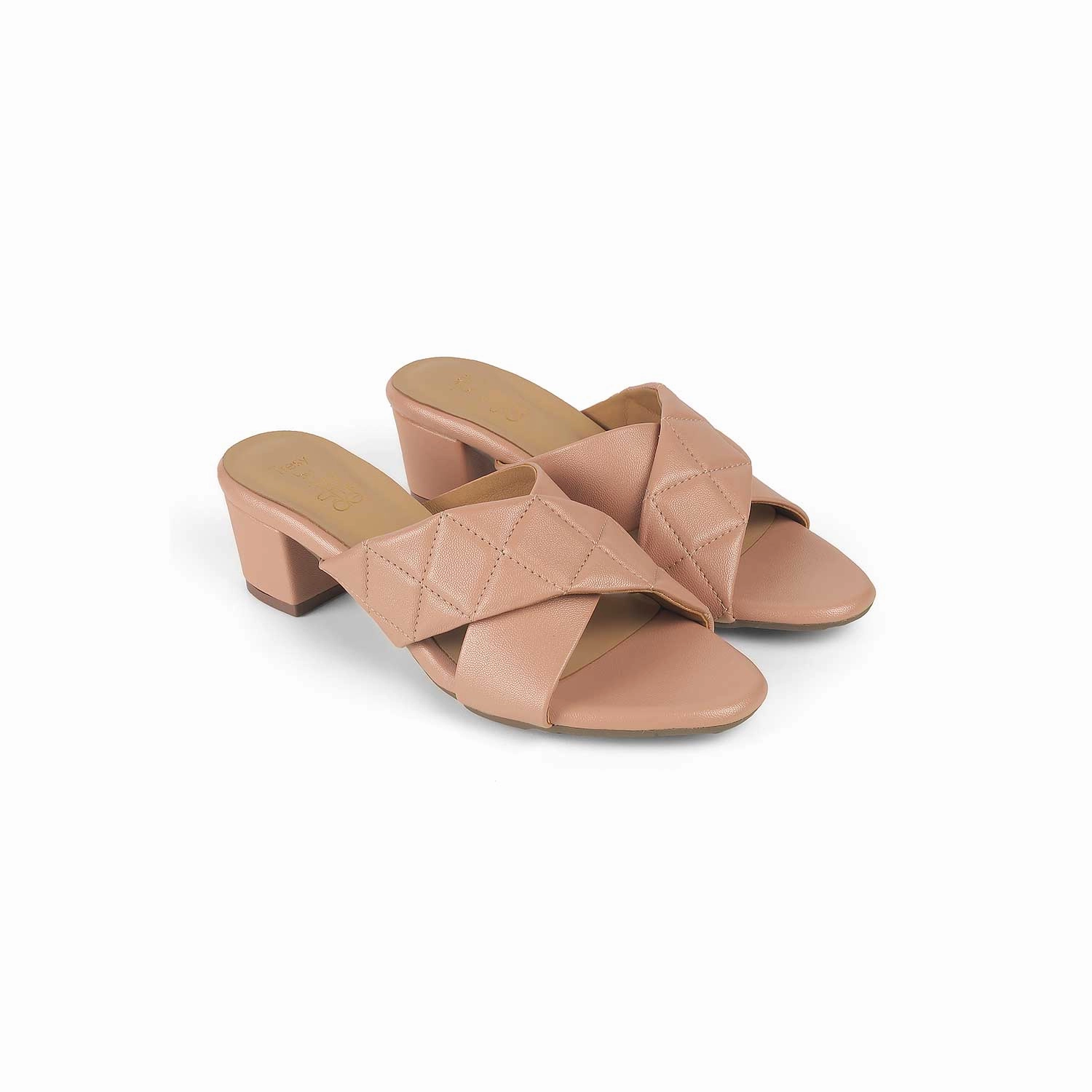 Platform Flip-flop Sandals Tresmode Romi TMM-5 Nude Women's Dress Block Heel Sandals