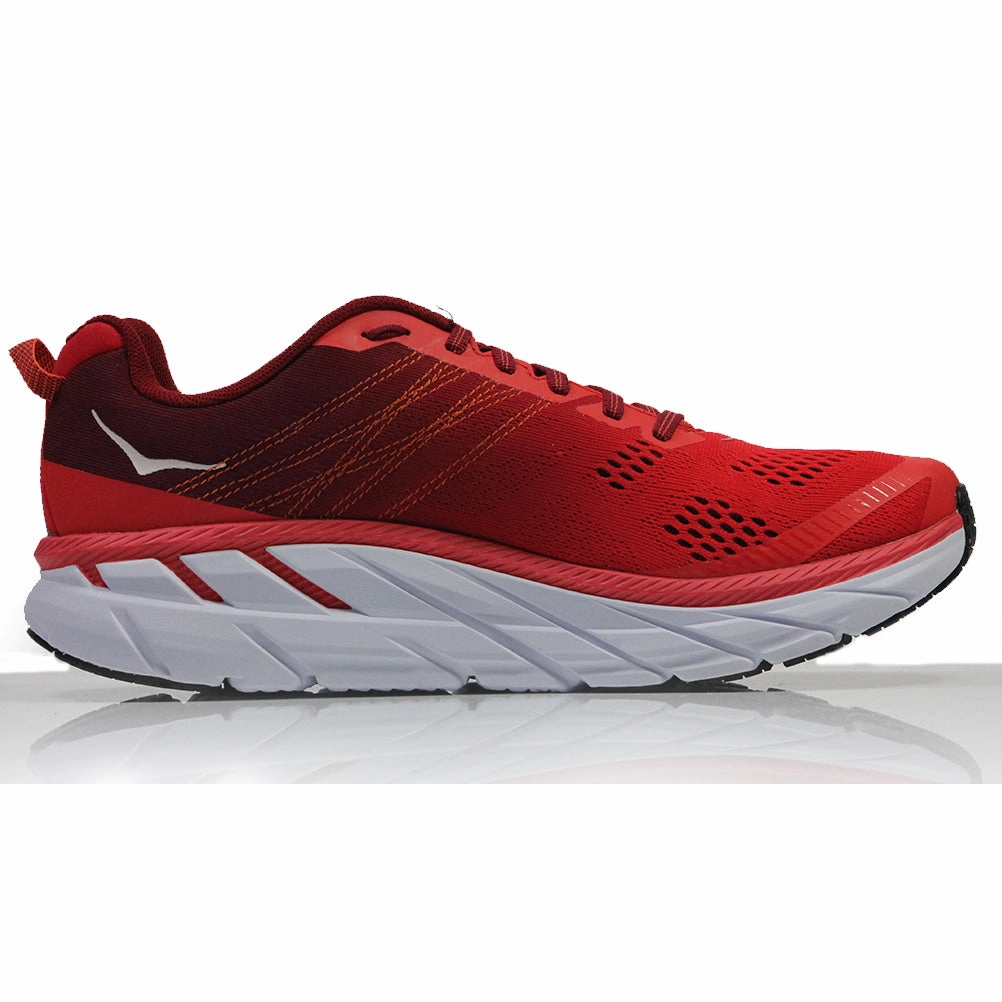 Hoka One One Clifton 6 Men's Running Shoe - Poppy Red/Rio Red Latest Shoes