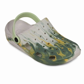 A-HA Off White Slingback Clogs For Men LPMXT-961E By Liberty Jumpman Slides