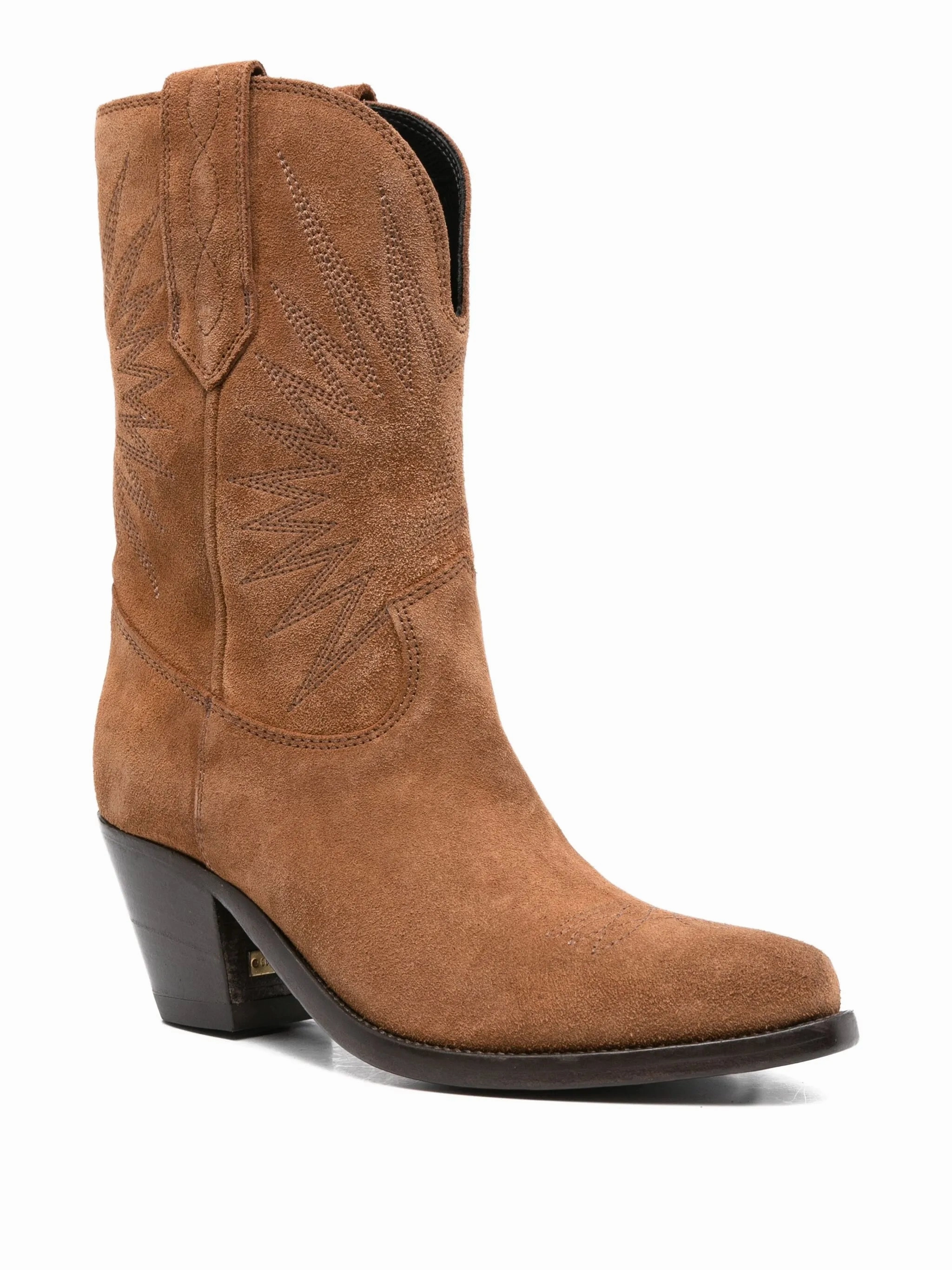 Fit Boots embroidered suede boots