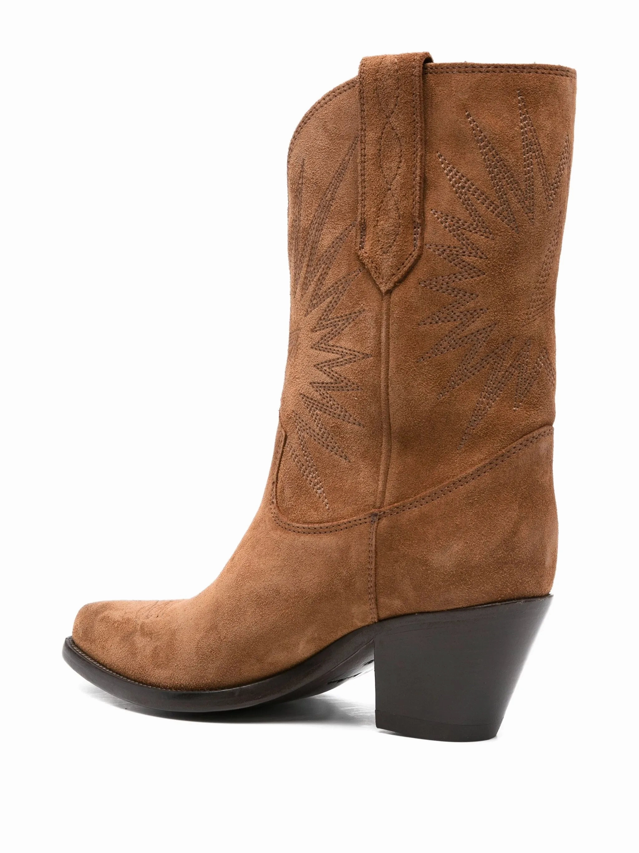 Dress Western Boots embroidered suede boots