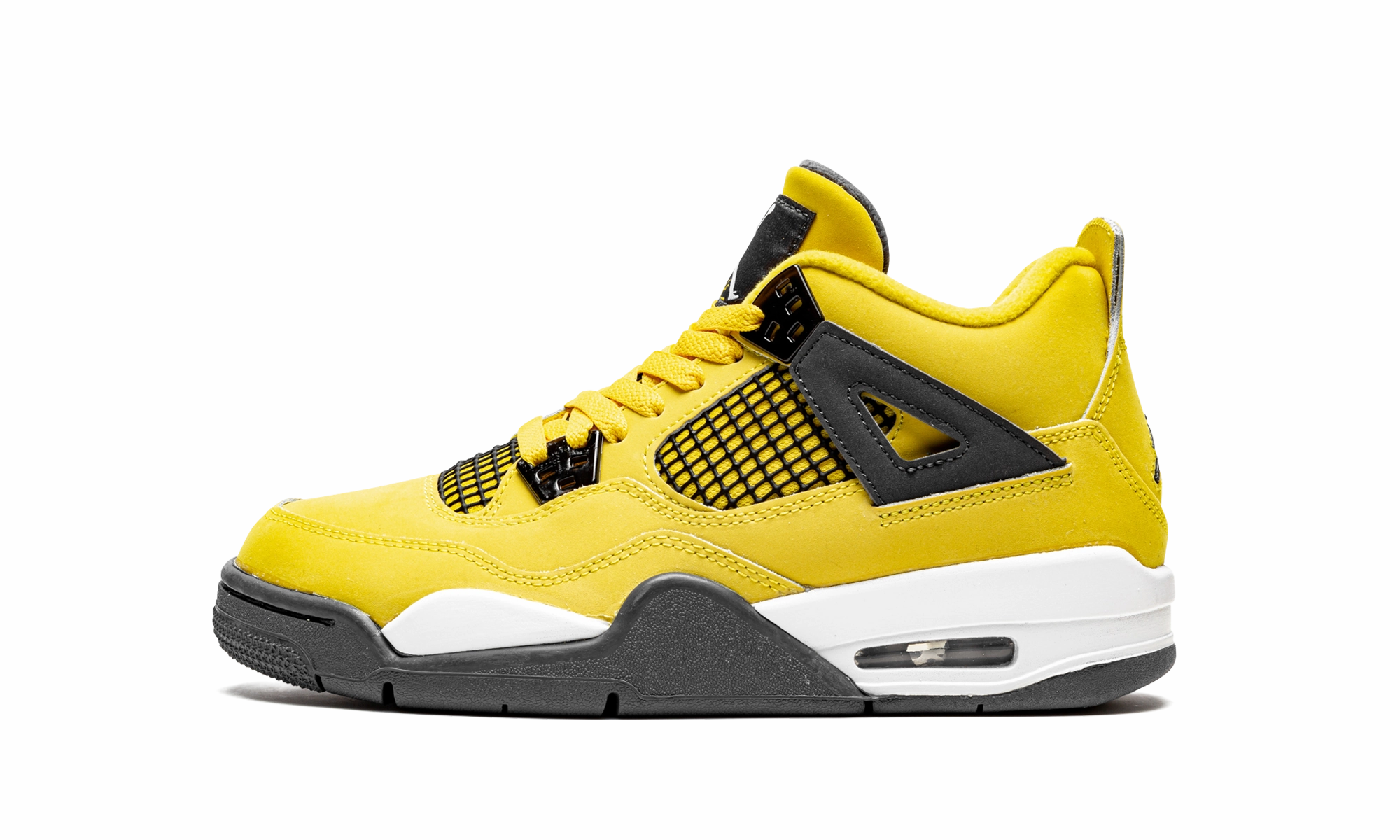 Air Jordan 4 Retro GS "Lightning 2021" Stylish Sneakers With Arch Support